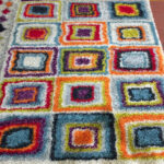 Mix Color Boxes Shaggy Rugs 120*170 - 120 x 170cm
