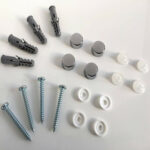 Drilled Mirror Spares-screws Raw Plugs and Chrome Caps
