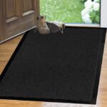 Non-slip, Dirt Trapping, Indoor, Outdoor Arran Mat 120x180 Black - 120 x 180cm
