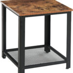 Side Table Rustic Brown