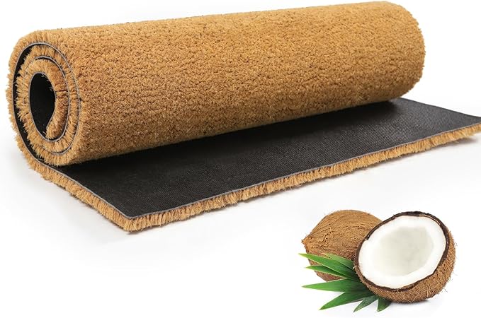 71yx3CVQMjL._AC_SX679_9d5d7ac0-3efb-4b0e-8403-4bfdfb647477.jpg Coir Matting Natural Coir Entrance Door Mat Indoor Outdoor - Non-slip - 100 x 150cm - Image 1