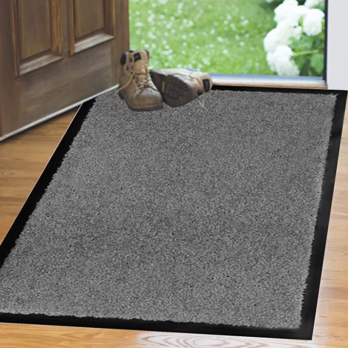 81l6cjayrzL._AC_SX679.jpg Arran Mat 60x120cm Grey - 60 x 120cm - Image 1