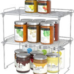 2 Tier Chrome Kitchen Rack Folding