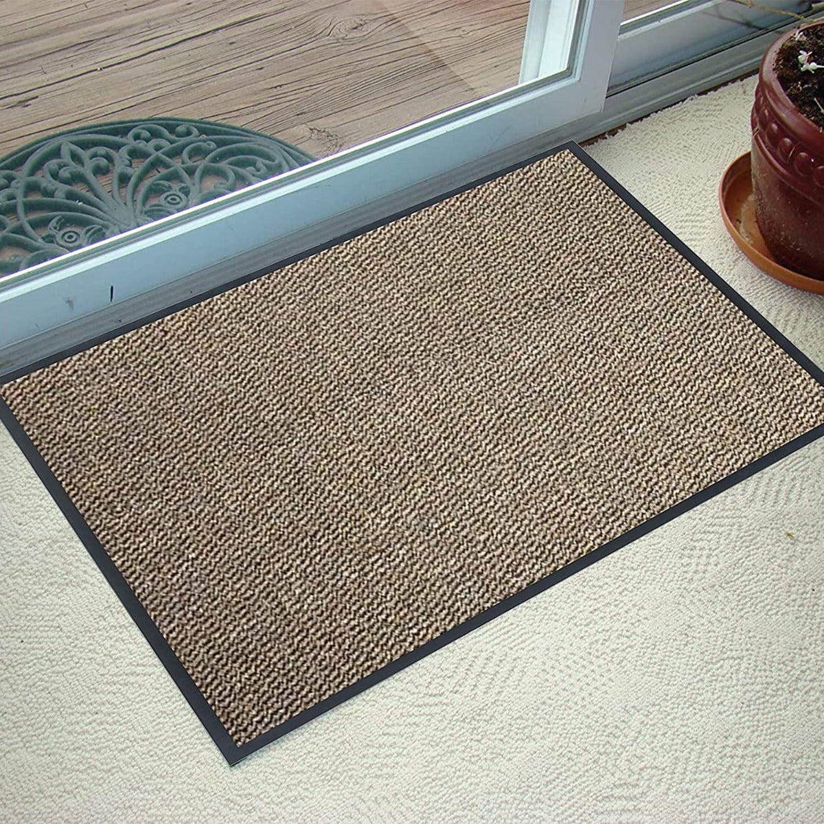 81uxtttle0l._ac_sl1500.jpg Brown Barrier Door Mat - Image 1