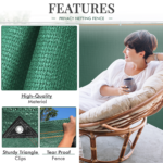 Green Fabric Fence 150gsm - 1m x 10m