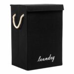 Square Laundry Basket Black