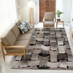 Beige 3d Design Carpet 80*150 - 80 x 150cm