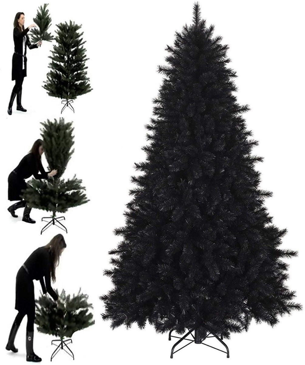 black_spruce_christmas_tree.jpg 5ft Clorado Pine Artifical Black Xmas Tree - Image 1