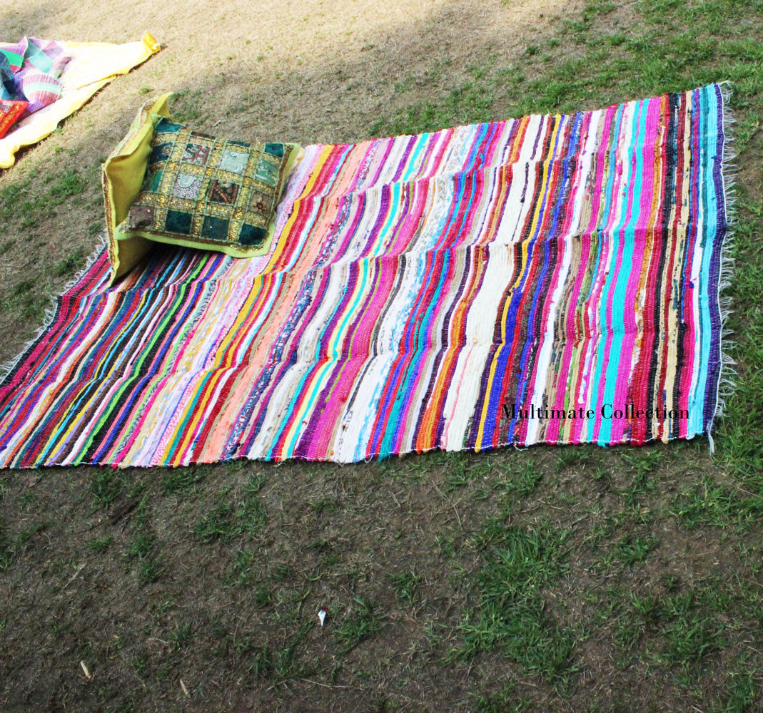 chindi_90_x_150.jpg Hand Made Multicolor Chindi 90 x 150.. - 90 x 150cm - Image 1