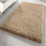 Dark Biege Shaggy Rug - 60 x 110cm