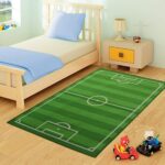 Kids Rug - Football Field 80x120 - 80 x 120cm