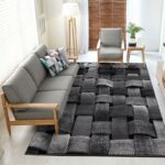 Grey 3d Design Carpet 160*220 - 160 x 220cm