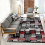 Red 3d Design Carpet 160*220 - 160 x 220cm