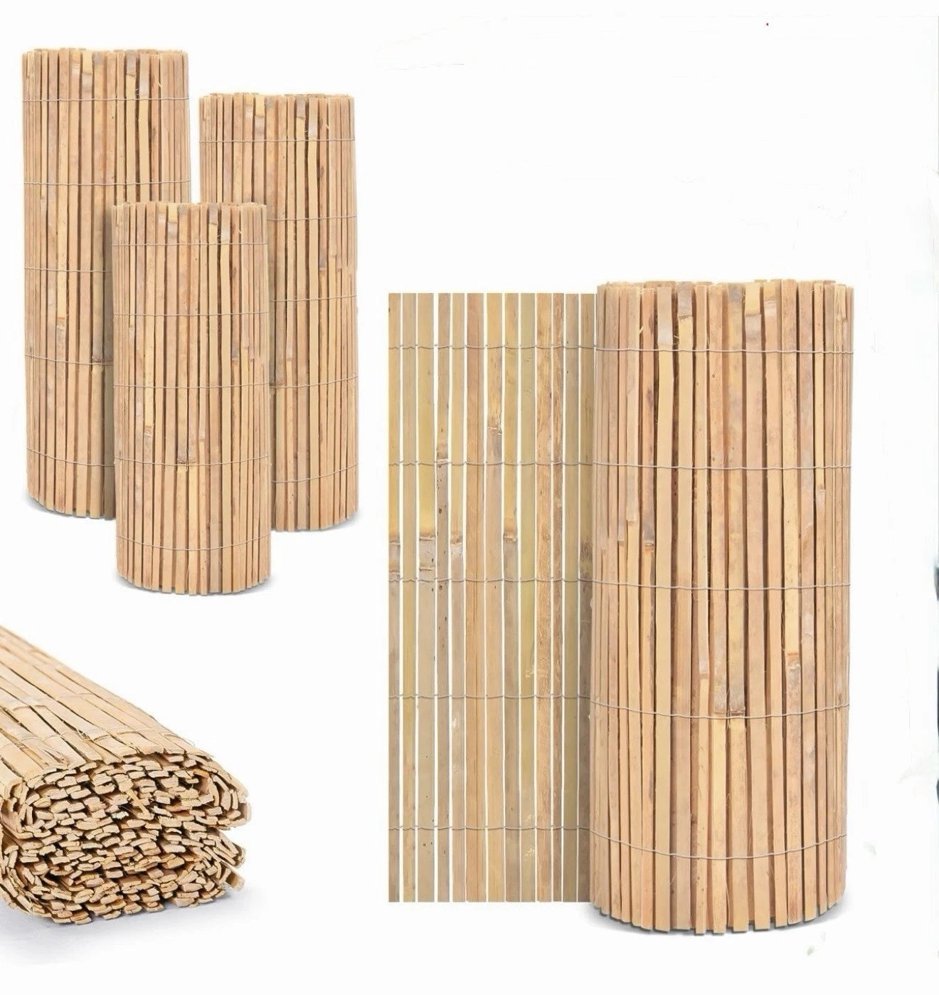 s-l1600_11_c863f793-b762-4fb5-ae8d-ead8e4c04ed6.jpg Bamboo Slat Screening Fence 2mx 4m - Image 1