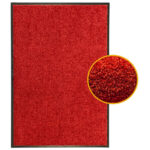 Wash & Clean 61 x 180 Dark Red Dirt Trapper Barrier Mat - 61 x 180cm