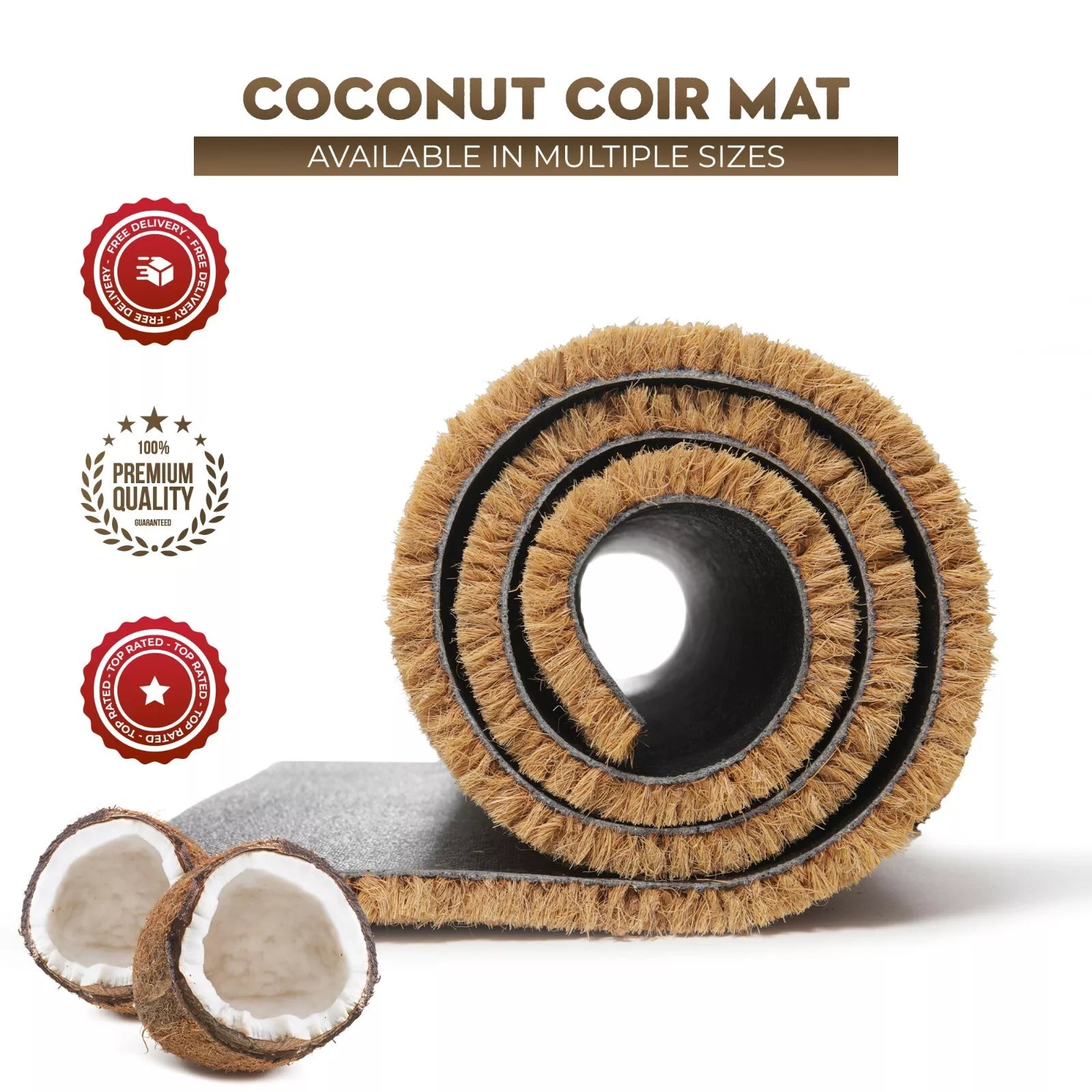 s-l1600_1_29100421-844e-4f79-aa11-991d6072026e.jpg Coconut Natural Coir Entrance Door Mat Heavy Duty Outdoor Lobby - 100 x 100cm - Image 1