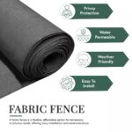 Anthracite Fabric Fence 230gsm - 1m x 10m