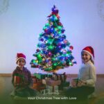 3ft Fibre Optic Green Tree Xmas