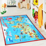 World Map Kids Rug