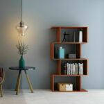 4 Cube Book Shelf -rustic Brown