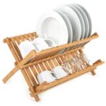 Bamboo Dish Drainer Holder