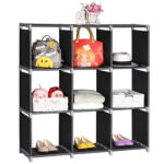 9 Compartment Book Storage Rack