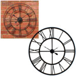 Roman Metal Wall Clock Dia 78cm