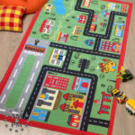 Kids Rug - Green Town 100 x 165 Cm - 100 x 165cm